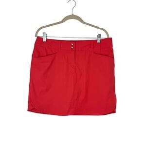 adidas Coral Golf Skort 8 Built-In Shorts Performance Stretch Athletic Skirt